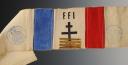 BRASSARD D'UN COMMANDANT DES FORCES FRANÇAISES DE L'INTÉRIEUR, Seconde Guerre Mondiale. 31313R