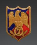 INSIGNIA OF THE 7th LEGION OF THE GUARD IN ALGERIA, 1st type, World War II. 31444R