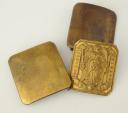 SET OF THREE INFANTRY BELT PLATES, 1845 model, Third Republic. Inventory number 33943R.