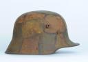 Photo 3 : CASQUE ALLEMAND CAMOUFLÉ, modèle 1916 modifié 1917.