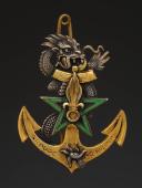 INSIGNE DU GROUPE MOBILE N°4 DE LA LÉGION ÉTRANGÈRE, Guerre d'Indochine. 32079MR
