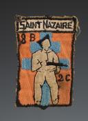 INSIGNE DU 8ème BATAILLON DES FORCES FRANÇAISES DE L'INTÉRIEUR - BATAILLON DE LA SARTHE DEMENOIS À LA POCHE DE St NAZAIRE, Seconde Guerre Mondiale. 31995R