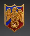 INSIGNIA OF THE 2nd LEGION OF THE MARSEILLE GUARD, 2nd type, Second World War. 31448R