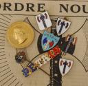 SET OF NINE INSIGNIAS OF PROPAGANDA AND SUPPORT FOR THE FRENCH STATE, Second World War. 31419R