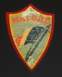 ÉCUSSON GROUPEMENT 23 groupe 1 MALGRÉ DES CHANTIERS DE JEUNESSE 1er type, Seconde Guerre Mondiale. 31906-1