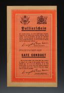 SAFE-CONDUCT "ZG 76" FOR A GERMAN SOLDIER WISHING TO JOIN THE AMERICAN, BRITISH, OR FRENCH ARMY, 1944-1945, World War II. 30419