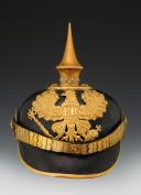 CASQUE À POINTE D'UN OFFICIER D'INFANTERIE PRUSSIEN, Preußen Pickelhaube für einen Offizier im Infanterie-Regiment, modèle 1871/1899, Deuxième Reich. 30526