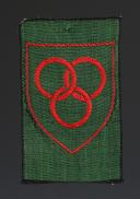 PATCH OF THE RECUSSON SCHOOL OF CERTIFIED PHYSICAL EDUCATION MEMBER 1st degree OF THE YOUTH CAMPS, Second World War. 31728-1