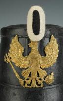 Photo 2 : SHAKO DE JÄGER PRUSSIEN DU ' RHEINISCHES JÄGER BATL. N°8'.