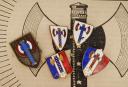 SET OF FIVE INSIGNIAS OF PROPAGANDA AND SUPPORT FOR THE FRENCH STATE, World War II. 31421R