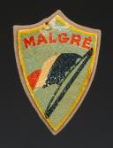 ÉCUSSON GROUPEMENT 23 groupe 8 MALGRÉ DES CHANTIERS DE JEUNESSE 1er type, Seconde Guerre Mondiale. 31906-4