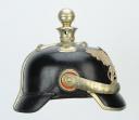 Photo 5 : CASQUE À POINTE D'OFFICIER DE POMPIER BADOIS, modèle 1895.