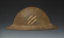 CASQUE US MODÈLE 1917 D’UN SOLDAT DE LA 3Ème DIVISION D’INFANTERIE, US model 17 helmet, Première Guerre Mondiale. 24374