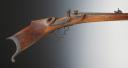 PRECISION SINGLE-SHOT RIFLE WITH PATCH-BOX, Late 19th century. 29164R