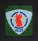 PATCH GROUP 2 FRANCHE-COMPTE JEAN-DE-VIENNE OF THE YOUTH CAMPS, sky blue background model, Second World War. 31650-2R