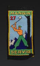 PATCH 2nd MANGIN GROUP, YOUTH WORK CAMPS, 2d model, Second World War. Item number 31674-2.