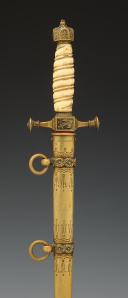 DAGUE DE LA REICHSMARINE DE L'OFFICIER BRUNNER, modèle 1890, Second Reich. 34155-01-A