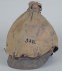 Photo 6 : 263	CASQUE A POINTE TROUPE ERSATZ AVEC SON COUVRE-CASQUE DU 9. Badisches Infanterie-REGIMENT Nr.170, modèle 1914-1915. 