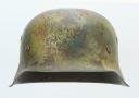 Photo 2 : CASQUE CAMOUFLÉ ALLEMAND, modèle 1942.