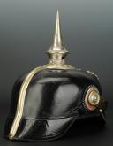 Photo 3 : CASQUE À POINTE D'OFFICIER DU BADISCHES PIONIER BATL n°14.
