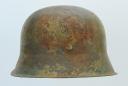 Photo 4 : CASQUE CAMOUFLÉ ALLEMAND, modèle 1942.
