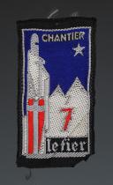 PATCH GROUPING 7 THE PROUD SERVICE OF THE YOUTH LABOR CAMPS, small size, Second World War. 31655-1PATCH GROUPING 7 THE PROUD SERVICE OF THE YOUTH LABOR CAMPS, large size, Second World War. 31655-2