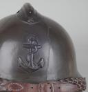 Photo 6 : 498	CASQUE ADRIAN DU COMMERCE D'OFFICIER DES TROUPES COLONIALES, modèle 1926.
