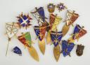 SET OF 14 BADGES OF THE FRENCH ACTION LEAGUE, Third Republic. 31394R