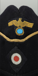 Photo 2 : BONNET DE POLICE D’OFFICIER DE LA KRIEGSMARINE, Feldmütze für Offiziere.