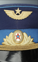 Photo 2 : CASQUETTE DE PARADE D'OFFICIER DE L'ARMÉE DE L'AIR SOVIÉTIQUE, modèle 1969.