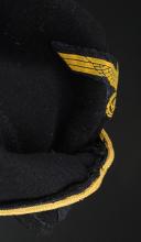 Photo 3 : BONNET DE POLICE D’OFFICIER DE LA KRIEGSMARINE, Feldmütze für Offiziere.