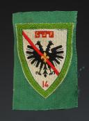 PATCH GROUP 14 DU GUESCLIN 4th group 2nd model OF THE YOUTH WORKSHOPS small size, World War II. 31664-4