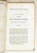 Photo 4 : Relation sommaire du siège de la citadelle D'Anvers  