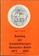 KATALOG DER AUSZEICHNUNGEN DEUTSCHES REICHES 1871-1945