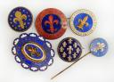 SET OF INSIGNIAS OF SUPPORTER OF ROYALIST LEAGUES, Third Republic. 31387R