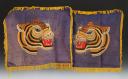 PAIR OF CUSHION COVERS WITH TIGER HEAD, Indochina War. Item number 31302R.