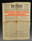 JOURNAL DU NSDAP DU GAU DE BADEN « DER FÜHRER », Seconde Guerre Mondiale. 18279-1R