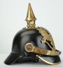 Photo 2 : CASQUE À POINTE TROUPE DE L'INFANTERIE PRUSSIENNE DU '6 Pommerisches Inf.-Regt."n° 49, 1°Bataillon, 3° Kompanie, daté 1870, modèle 1867.