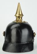 Photo 3 : CASQUE À POINTE TROUPE DE L'INFANTERIE PRUSSIENNE DU '6 Pommerisches Inf.-Regt."n° 49, 1°Bataillon, 3° Kompanie, daté 1870, modèle 1867.