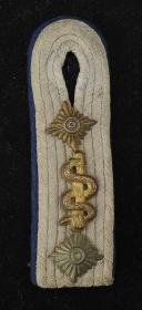 PATTE D'ÉPAULE D'UN CAPITAINE DU CORPS MÉDICAL DE LA HEER, Heer Paar Schulterstücke für einen Oberarzt, Seconde Guerre Mondiale. 7365