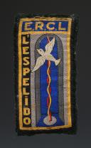 Woven badge from the School of Regional Leaders of Languedoc, World War II. Item number 31720R.