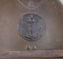 Photo 6 : CASQUE ADRIAN DES TROUPES COLONIALES OU DE LA MARINE NATIONALE, modèle 1926.