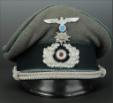 Photo 1 : CASQUETTE D’OFFICIER DE CHASSEURS ALPINS, Gebirgsjägertruppen, Heer.
