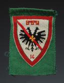 ÉCUSSON GROUPEMENT 14 DU GUESCLIN du 2e modèle DES CHANTIERS DE JEUNESSE petit modèle, Seconde Guerre Mondiale. 31664-9