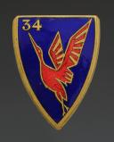 INSIGNIA OF GROUPEMENT 34 SULLY FROM THE YOUTH WORK CAMPS, World War II. 31923-2R