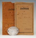 BOOKLET AND PROTECTIVE POUCH OF A GERMAN SOLDIER, World War I. 33302