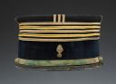 KÉPI POLO D'UN LIEUTENANT-COLONEL DE CHASSEURS À PIEDS, modèle 1910, Troisième République - Première Guerre Mondiale. 29766R