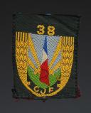GENERAL BERET BADGE OF GROUPING 38 OF THE YOUTH WORK CAMPS, Second World War. 31730-3