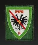 ÉCUSSON GROUPEMENT 14 DU GUESCLIN groupe 4 du 2e modèle DES CHANTIERS DE JEUNESSE petit modèle, Seconde Guerre Mondiale. 31664-13