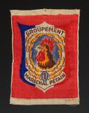 ÉCUSSON GROUPEMENT 1 groupe 2 DES CHANTIERS DE JEUNESSE, Seconde Guerre Mondiale. 31649-4